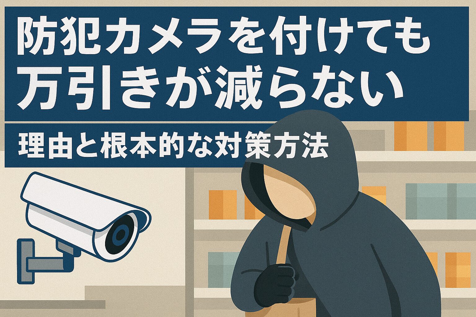 防犯カメラを付けても万引きが減らない」理由と根本的な対策方法