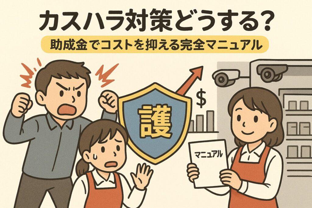 【2025年最新】カスハラ対策どうする？補助金で導入費用を抑える完全マニュアル