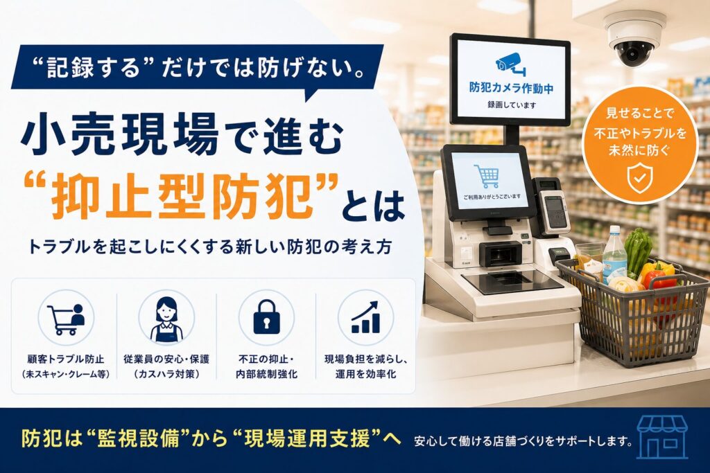 「気づいても声を掛けられない」現場を救う。防犯を“監視”から“従業員保護”に変える方法